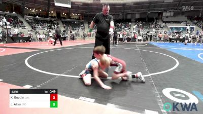 52 lbs Semifinal - Krue Goodin, Cowboy Wrestling Club vs Jimmy Allen, Owasso Takedown Club