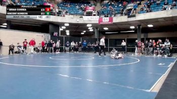 132 lbs Cons. Round 3 - Brian Correa, Unattached vs Vincent Konecki, Unattached