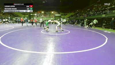 157 lbs Consi Of 16 #2 - Logan Lopez, Clovis East vs Richard Evans, Liberty (Madera)