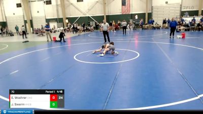 70 lbs Round 1 (8 Team) - Evan Woehrer, Columbus Wrestling Organization vs Jude Swarm, Kearney Matcats - Blue