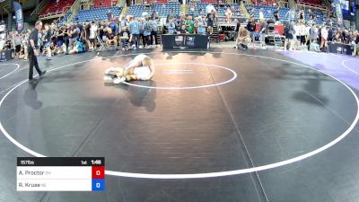 157 lbs Cons 32 #2 - Aiden Proctor, OH vs Ryder Kruse, NE