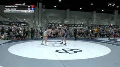 86 kg Cons. Quarters - Aidan Brenot, Bison Wrestling Club vs Cade DeVos, Jackrabbit Wrestling Club