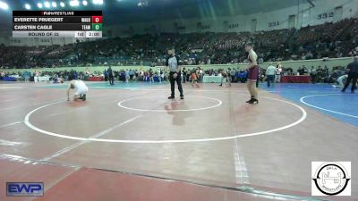 128 lbs Round Of 32 - Everette Pruegert, Wagoner vs Carsten Cagle, Team Choctaw