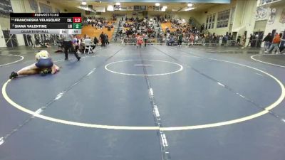 170 lbs Quarterfinal - Siana Valentine, Liberty (Winchester) vs Francheska Velasquez, California (Whittier)