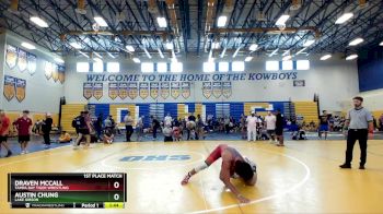 144 lbs 1st Place Match - Austin Chung, Lake Gibson vs Draven McCall, Tampa Bay Tiger Wrestling