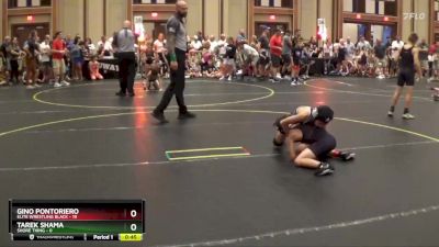 65 lbs Finals (8 Team) - Gino Pontoriero, Elite Wrestling Black vs Tarek Shama, Shore Thing