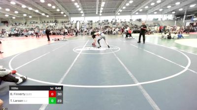 110 lbs Rr Rnd 3 - Brock Finnerty, Quest School Of Wrestling Elem vs Thayer Larson, Illinois Orange & Blue