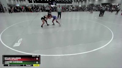 105 lbs Cons. Round 1 - Kylah Gallegos, Pomona Elite (PWCC) vs Carmen Davidson, Kansas