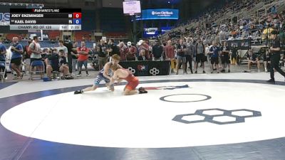 132 lbs Champ. Rd Of 128 - Joey Enzminger, North Dakota vs Kael Davis, Pennsylvania