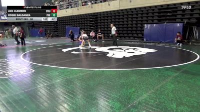 68 lbs Consolation - Ava Clemens, Sparta vs Rosie Baldanza, Pine Brook