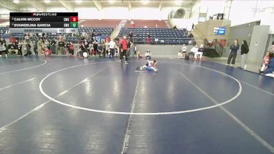 39 lbs Semifinal - Evangelina Garcia, Stallions Wrestling Club vs Calvin McCoy, Charger Wrestling Club
