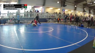 150 lbs 5th Place Match - Caleb Kolesar, Katy Area Wrestling Club vs Chael Satter, NB Elite Wrestling Club