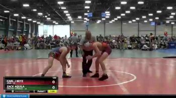 130 lbs Round 3 (6 Team) - Carl J Betz, Apex vs Zack Aquila, Virginia Hammers