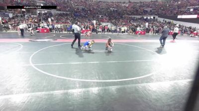 95 lbs Champ. Round 2 - Enzo Riggio, Poynette Panther Youth Wrestling vs Ronan Miller, Mauston Talons Wrestling Club
