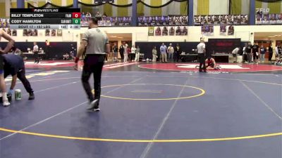 157 lbs Round Of 32 - Billy Templeton, Franklin & Marshall vs Cody Hamilton, Clarion-Unattached