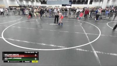 92 lbs Cons. Round 2 - William Dircks, Scoring Edge Wrestling Center vs William Longbine, Iowa