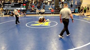 126 lbs 3rd Place Match - Ayden Kuebler, Grand Island vs Jibril Abdi, Omaha Bryan