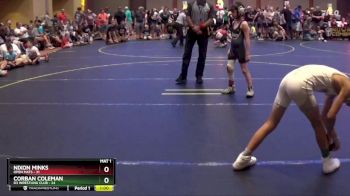 67 lbs Round 3 - Nixon Minks, Open Mats vs Corban Coleman, D3 Wrestling Club