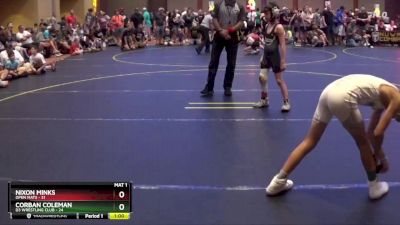 67 lbs Round 3 - Nixon Minks, Open Mats vs Corban Coleman, D3 Wrestling Club