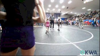 46-49 lbs Rr Rnd 1 - Alaina Bert, Del City Little League Wrestling vs Aubrey McWater, Team Nomad