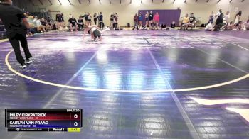 130 lbs Round 5 (10 Team) - Miley Kirkpatrick, Rocket Wrestling vs Caitlyn Van Praag, Midwest Misfitz