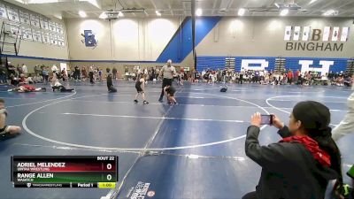 56 lbs Champ. Round 1 - Adriel Melendez, Uintah Wrestling vs Range Allen, Wasatch