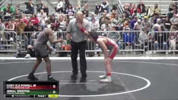 95 lbs Cons. Round 1 - Cody (cj) Powell Jr, DC Gold Wrestling Club vs Isreal Winston, Team Of Hard Knox