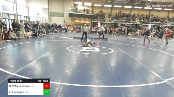 126 lbs Round Of 32 - Nicolas D'Alessandro, Londonderry vs Kyle Levesque, Xavier
