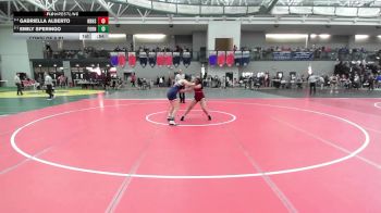 152 lbs Consi Of 8 #1 - Gabriella Alberto, New Britain vs Emily Speringo, Foran