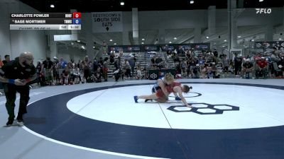 50 kg Champ. Rd Of 16 - Charlotte Fowler, Boilermaker RTC vs Sage Mortimer, Titan Mercury Wrestling Club (TMWC)