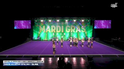 Davis Allstar Gym Inc - Bliss [2026 L4 Senior - D2 - Small Day 2] 2026 Mardi Gras Grand Nationals