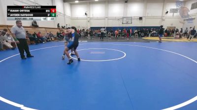 148 lbs Cons. Round 3 - Isaiah Ortega, Monte Vista Christian vs Jayden Haygood, Saint Francis