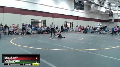 58-64 lbs Quarterfinal - Lachlan Persic, Fighting Irish WC vs Jack Metzger, Center Grove WC