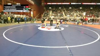 2A-132 lbs Quarterfinal - Kyler Summers, Moorcroft vs Cannon Boren, Thermopolis