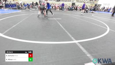 78 lbs Rr Rnd 3 - Ava Schultz, Rough Riders vs AJ Minor, Woodland Wrestling Club