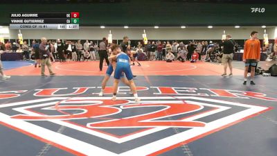 138 lbs Consi Of 16 #1 - Julio Aguirre, OK vs Vinnie Gutierrez, CA