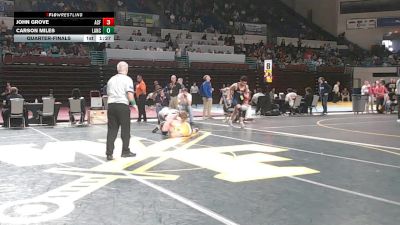 165 lbs Quarterfinal - John Grove, AC Flora vs Carson Miles, Lancaster
