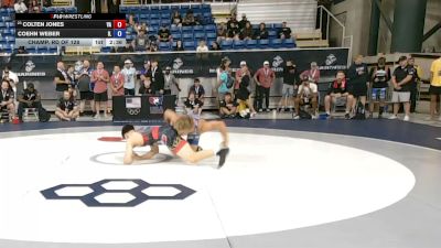 165 lbs Champ. Rd Of 128 - Colten Jones, Virginia vs Coehn Weber, Illinois