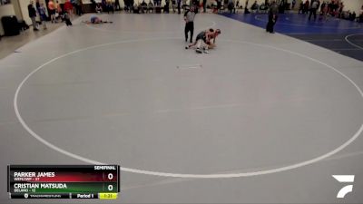 115 lbs Semifinal - Parker James, WEM/JWP vs Cristian Matsuda, Delano