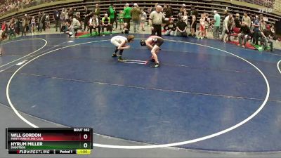 82 lbs Cons. Round 2 - Will Gordon, Manti Wrestling Club vs Hyrum Miller, Shootbox