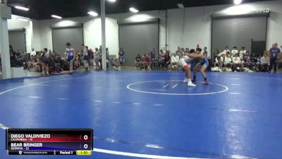 130 lbs Quarterfinals (8 Team) - Diego Valdiviezo, California vs Bear Bringer, Georgia