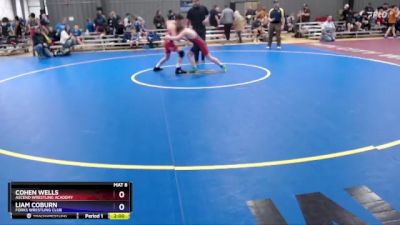 108 lbs Round 4 - Cohen Wells, Ascend Wrestling Academy vs Liam Coburn, Forks Wrestling Club