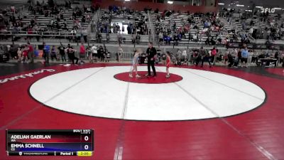 62 lbs Cons. Round 1 - Adeliah Gaerlan, WA vs Emma Schnell, CO