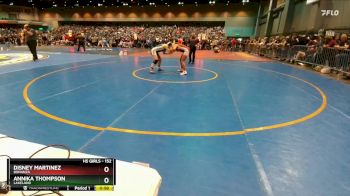 152 lbs Cons. Round 5 - Disney Martinez, Bonanza vs Annika Thompson, Lakeland