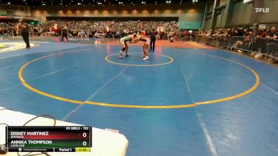 152 lbs Cons. Round 5 - Disney Martinez, Bonanza vs Annika Thompson, Lakeland