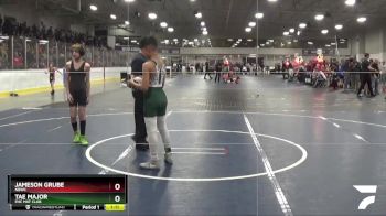 90 lbs Champ. Round 1 - Jameson Grube, NBWC vs Tae Major, FHC Mat Club