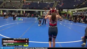 80 lbs Round 5 - Rylee Heinrich, American Outlaws Wrestling vs Brielle Meyer, Osceola