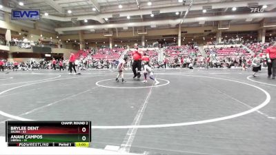 55 lbs Champ. Round 2 - Brylee Dent, Salina vs Anahi Campos, Liberal