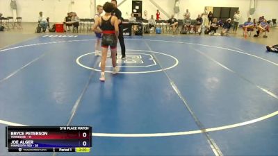 130 lbs Placement Matches (8 Team) - Bryce Peterson, Tennessee vs Joe Alger, Minnesota Red