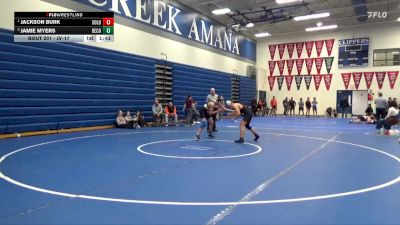 JV-17 lbs Round 3 - Jackson Burk, Solon vs Jamie Myers, Benton Community